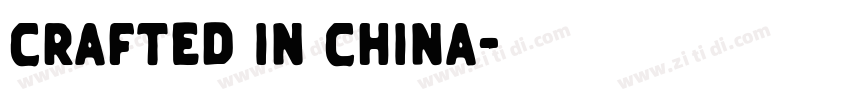 Crafted in China字体转换